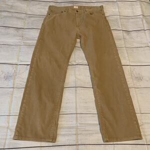 Dockers Mens Size 36x30 Straight Fit Corduroy Pants Tan